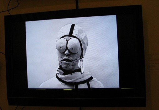 Human Cartoon: A wry video piece by Mary Reid Kelly called 'Camel Toe' can be found at Susanne Vielmetter Los Angeles Projects at the Armory.